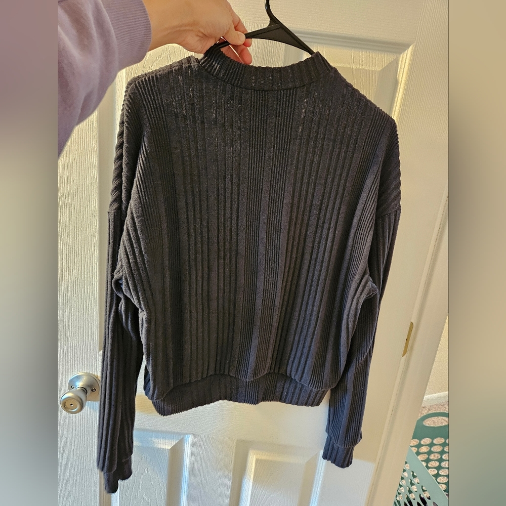 🟣Dark grey long sleeve shirt - Picture 5 of 5